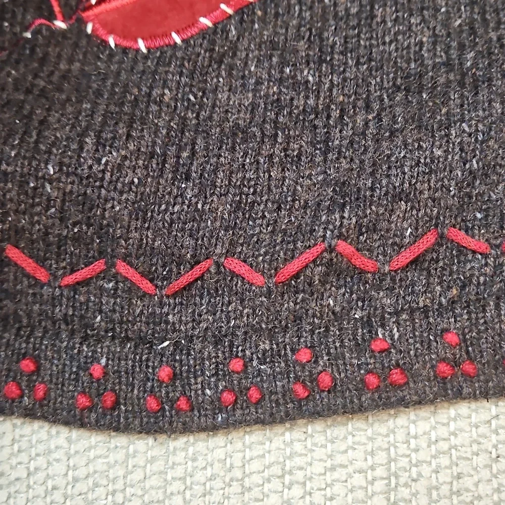 Holiday Lodge by Northcrest Women's Embroidered Cardigan 1X Leaves Fall - Picture 10 of 12